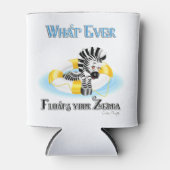 Was auch immer Ihr Zebra schwimmt 3 Dosenkühler (Vorderseite)