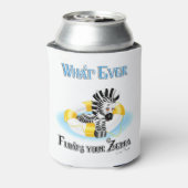 Was auch immer Ihr Zebra schwimmt 3 Dosenkühler (Kanne Rückseite)