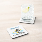 Was auch immer Ihr Zebra schwimmt 3 Getränkeuntersetzer (Rechte Seite)