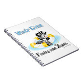 Was auch immer Ihr Zebra schwimmt 3 Notizblock (Rechte Seite)