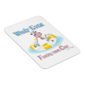 Was auch immer Ihre Kuh schwimmt 2 Magnet (Rechte Seite)