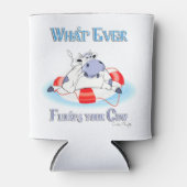 Was auch immer Ihre Kuh schwimmt 3 Dosenkühler (Vorderseite)