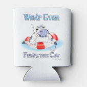 Was auch immer Ihre Kuh schwimmt 3 Dosenkühler (Rückseite)