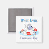 Was auch immer Ihre Kuh schwimmt 3 Magnet (Vorderseite/Rückseite)