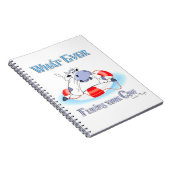 Was auch immer Ihre Kuh schwimmt 3 Notizblock (Rechte Seite)