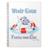 Was auch immer Ihre Kuh schwimmt 3 Notizblock (Vorderseite)