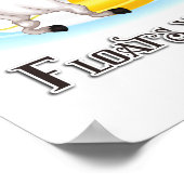 Was auch immer Ihre Kuh schwimmt Poster (Ecke)