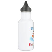 Was auch immer Ihre Mookuh schwimmt Edelstahlflasche (Links)