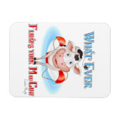 Was auch immer Ihre Mookuh schwimmt Magnet (Horizontal)