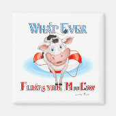 Was auch immer Ihre Mookuh schwimmt Magnet (Vorne)