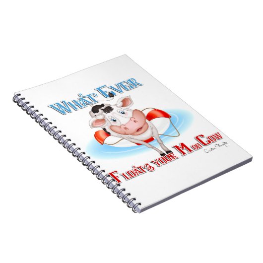 Was auch immer Ihre Mookuh schwimmt Notizblock (Rechte Seite)