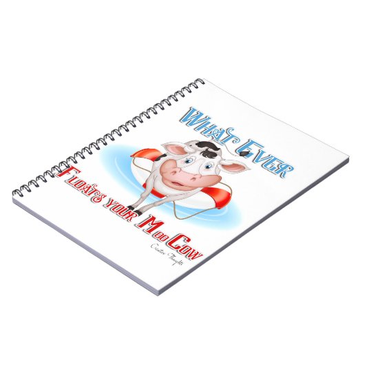 Was auch immer Ihre Mookuh schwimmt Notizblock (Linke Seite)