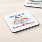 Was auch immer Ihre Mookuh schwimmt Untersetzer (Linke Seite)