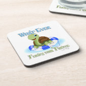 Was auch immer Ihre Schildkröte schweben 2 Getränkeuntersetzer (Linke Seite)