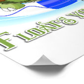 Was auch immer Ihre Schildkröte schweben 2 Poster (Ecke)