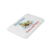 Was auch immer Ihre Schildkröte schwimmt Badematte (Schrägansicht)