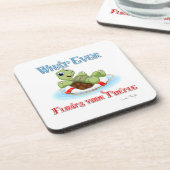 Was auch immer Ihre Schildkröte schwimmt Getränkeuntersetzer (Linke Seite)