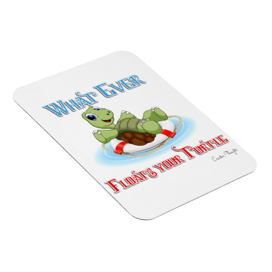 Was auch immer Ihre Schildkröte schwimmt Magnet (Rechte Seite)