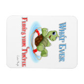 Was auch immer Ihre Schildkröte schwimmt Magnet (Horizontal)