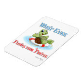 Was auch immer Ihre Schildkröte schwimmt Magnet (Linke Seite)