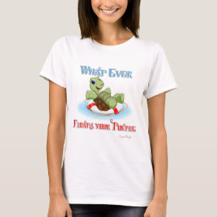 Was auch immer Ihre Schildkröte schwimmt T-Shirt