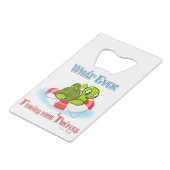 Was auch immer Ihre Schildkröten schweben 2 Geldbeutel Flaschenöffner (Vorderseite Schrägansicht)