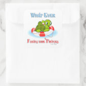 Was auch immer Ihre Schildkröten schweben 2 Quadratischer Aufkleber (Tasche)