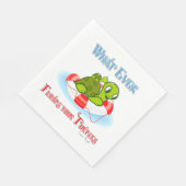 Was auch immer Ihre Schildkröten schweben 2 Serviette (Ecke)