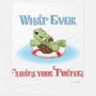 Was auch immer Ihre Schildkröten schweben Fleecedecke