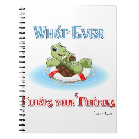 Was auch immer Ihre Schildkröten schweben Notizblock (Vorderseite)