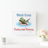 Was auch immer Ihre Schildkröten schweben Quadratische Wanduhr (Zuhause)