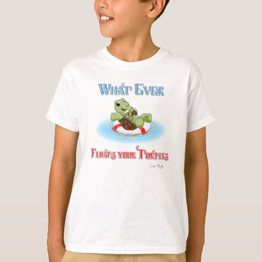 Was auch immer Ihre Schildkröten schweben T-Shirt (Vorderseite)