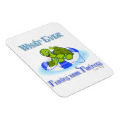 Was auch immer Ihre Schildkröten schwimmt 3 Magnet (Rechte Seite)