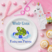 Was auch immer Ihre Schildkröten schwimmt 3 Pappteller (Party)