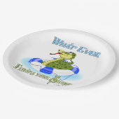 Was auch immer Ihre Schlange schweben lässt Pappteller (Schrägansicht)