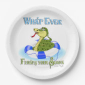 Was auch immer Ihre Schlange schweben lässt Pappteller (Vorderseite)