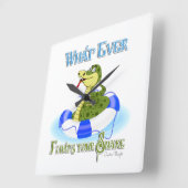 Was auch immer Ihre Schlange schweben lässt Quadratische Wanduhr (Winkel)