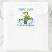 Was auch immer Ihre Schlange schweben lässt Quadratischer Aufkleber (Tasche)