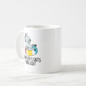 Was auch immer Ihre Ziege Funny Animal Pun schwimm Kaffeetasse (Vorderseite Links)