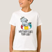 Was auch immer Ihre Ziege Funny Animal Pun schwimm T-Shirt (Vorderseite)