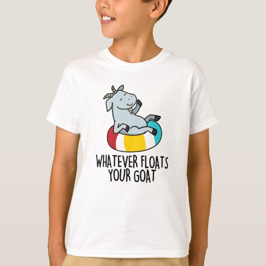 Was auch immer Ihre Ziege Funny Animal Pun schwimm T-Shirt (Vorderseite)