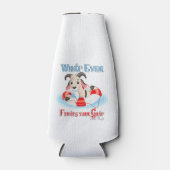 Was auch immer Ihre Ziege schwimmt Flaschenkühler (Vorderseite)