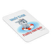 Was auch immer Ihre Ziege schwimmt Magnet (Rechte Seite)