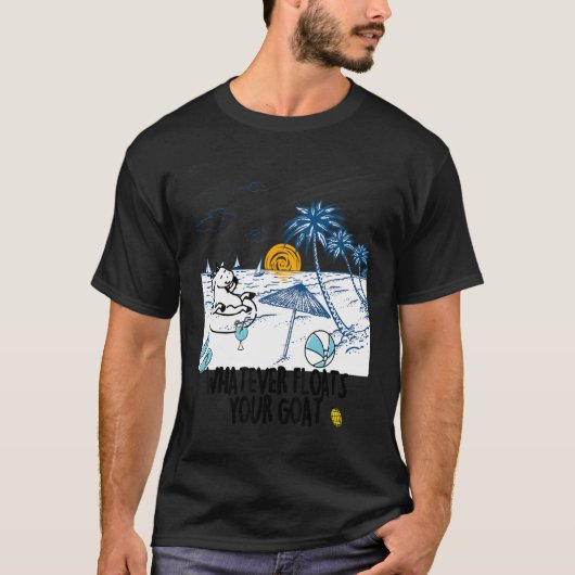 Was auch immer Ihre Ziege schwimmt T-Shirt (Vorderseite)