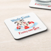 Was auch immer Ihre Ziege schwimmt Untersetzer (Linke Seite)