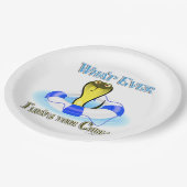 Was auch immer Ihren Cobra schweben lässt Pappteller (Schrägansicht)