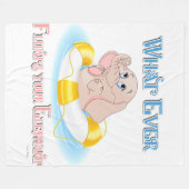 Was auch immer Ihren Elefanten schweben lässt 4 Fleecedecke (Vorderseite (Horizontal))