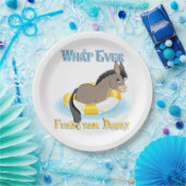 Was auch immer Ihren Esel schwimmt Pappteller (Party)