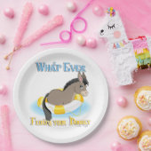 Was auch immer Ihren Esel schwimmt Pappteller (Party)