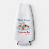 Was auch immer Ihren Mops schwimmt Flaschenkühler (Vorderseite)